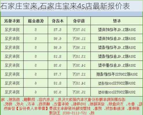 石家庄宝来,石家庄宝来4s店最新报价表