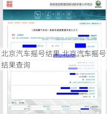 北京汽车摇号结果,北京汽车摇号结果查询