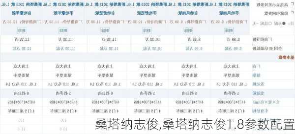 桑塔纳志俊,桑塔纳志俊1.8参数配置