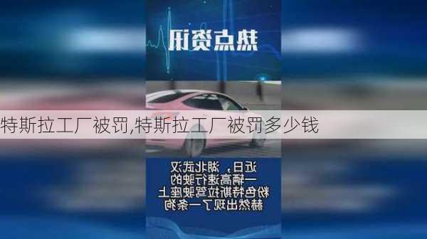 特斯拉工厂被罚,特斯拉工厂被罚多少钱