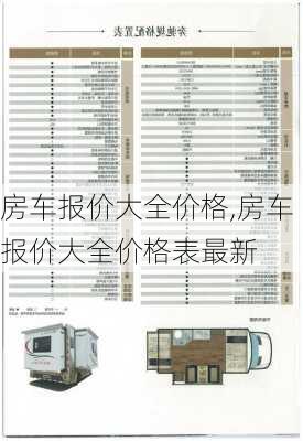 房车报价大全价格,房车报价大全价格表最新