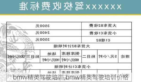 bmw精英驾驶培训,bmw精英驾驶培训价格