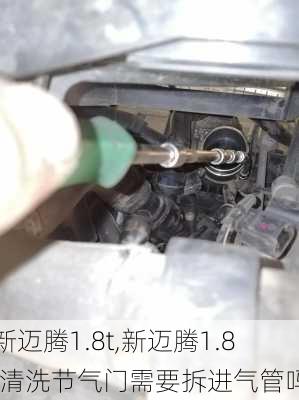 新迈腾1.8t,新迈腾1.8t清洗节气门需要拆进气管吗