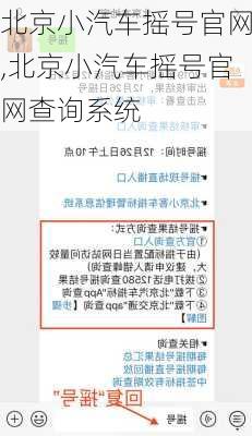 北京小汽车摇号官网,北京小汽车摇号官网查询系统