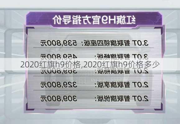 2020红旗h9价格,2020红旗h9价格多少