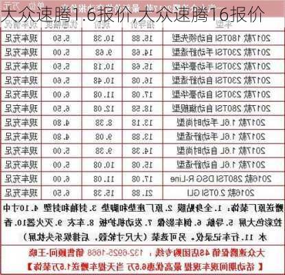 大众速腾1.6报价,大众速腾16报价