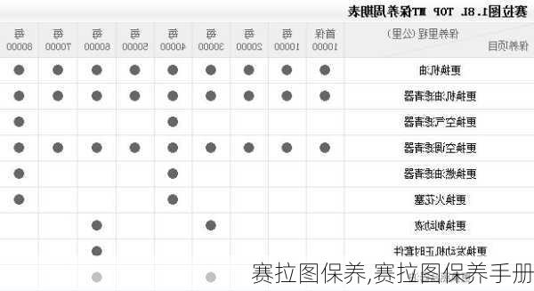 赛拉图保养,赛拉图保养手册