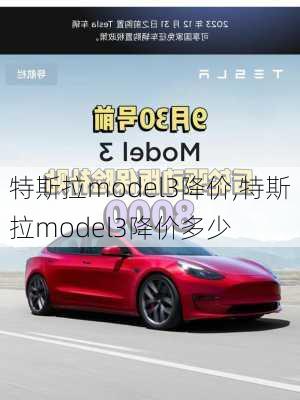 特斯拉model3降价,特斯拉model3降价多少