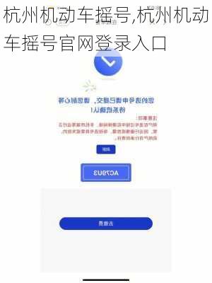 杭州机动车摇号,杭州机动车摇号官网登录入口