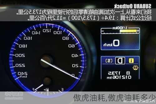 傲虎油耗,傲虎油耗多少