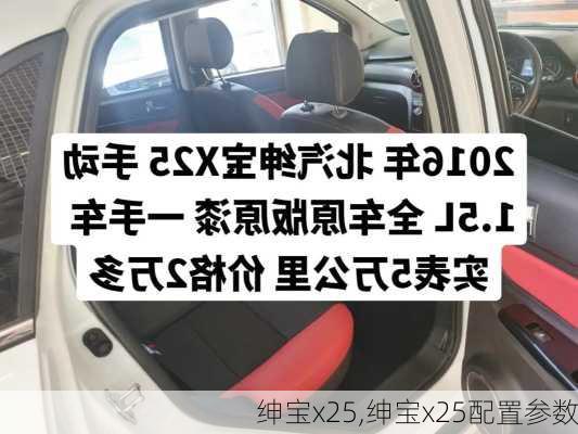 绅宝x25,绅宝x25配置参数