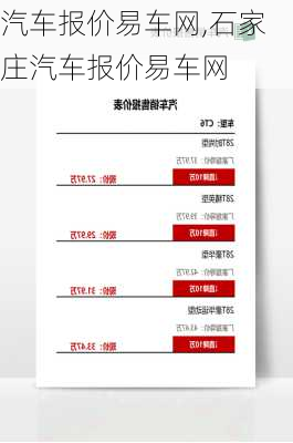 汽车报价易车网,石家庄汽车报价易车网