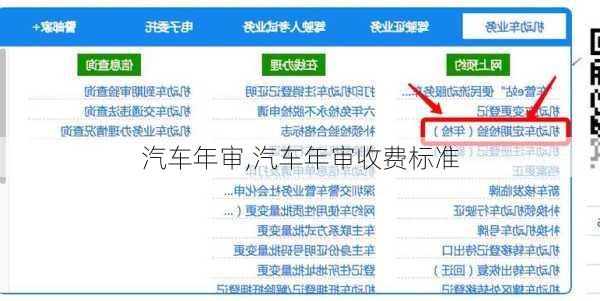 汽车年审,汽车年审收费标准