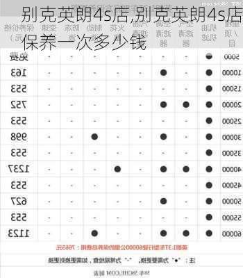 别克英朗4s店,别克英朗4s店保养一次多少钱