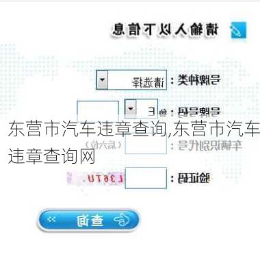 东营市汽车违章查询,东营市汽车违章查询网