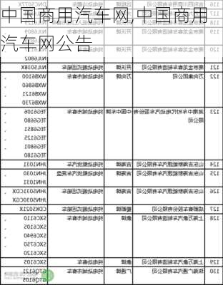 中国商用汽车网,中国商用汽车网公告